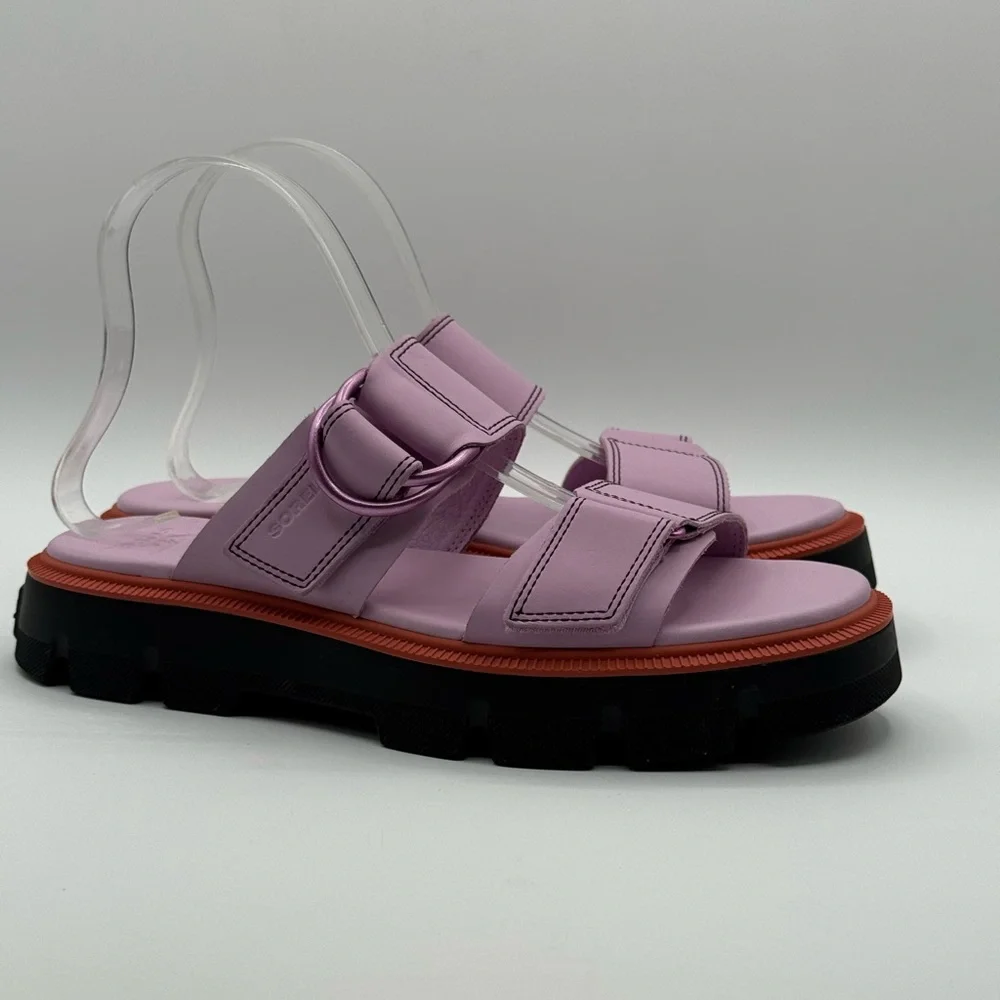 SOREL Rein CB Platform Slide Adjustable Hook & Loop Straps Sandal Size 9